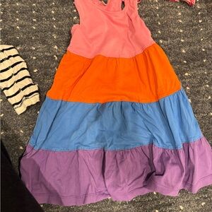 Hanna Andersson Multicolor Tiered Kids Dress